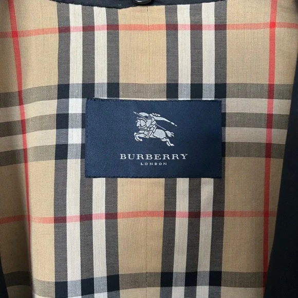 Black Burberry Trench Coat